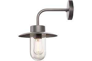 SLV Natynkowa Lampa na ścianę MOLAT SLV/oświetlenie ścian, ścieżek, wejść, zewnętrzny reflektor punktowy LED, natynkowa lampa zewnętrzna, lampa ogrodowa / E27, IP44, 60 W, kolor antracyt