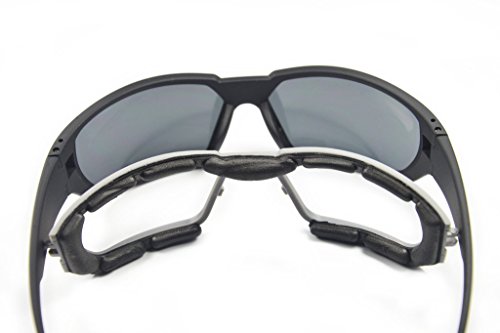 Supertrip Sonnenbrille Polarisierte Herren Sportbrille Fahrradbrille Radsportbrille Motorradbrille Skibrille für Sport und Freizeit Color Schwarz - 4