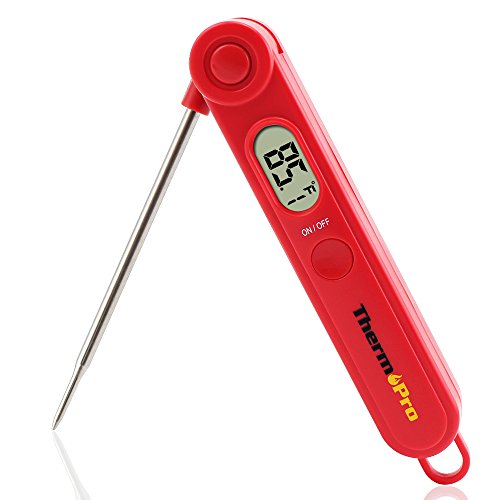 ThermoPro TP03A Instant Read Küchenthermometer Bratenthermometer, Klappbar