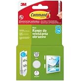 Command &trade; 17202-4PK K&uuml;&ccedil;&uuml;k Boy &Ccedil;er&ccedil;eve ve Tablo Asma Bandı - Matkapsız, Hasarsız, İz Bırakmayan G&uuml;&ccedil;l&uuml; Duvar Askısı - 4'l&uuml; Pake