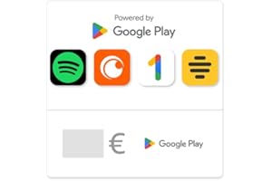 Google Play E-carte : une carte unique pour les nouvelles trouvailles et les classiques intemporels. Go Play. (Envoi par e-mail ou par message – Valable en France uniquement)