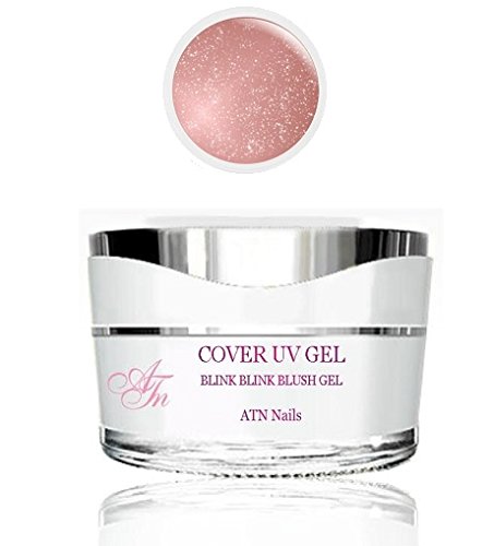 ATNails Cover/ Camouflage UV Gel - blink blink Blush gel -Medium thick size5ml