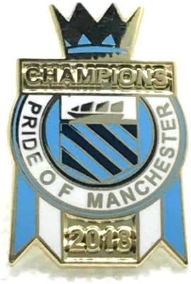 simpsonsfootball Manchester City Champions Pin Badge 2017/2018