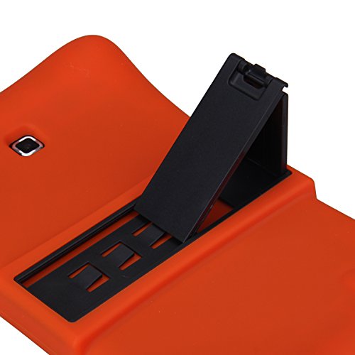 NEWSTYLE Samsung Galaxy Tab 4 7.0 Kinderfreundliche Silikon Hülle Schutzhülle Tasche Case für Samsung Tab 4 SM-T230 / T231 / T235 (7 Zoll) – Orange - 3