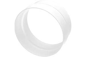 H&C VENT Wandflansch für Klima & Lüftungssystem (Ø 100mm, Ohne Ventil, Rund) - Wand Flansch, Rohrverbinder & Wandanschluss - Schlauch Adapter für Abluftschlauch, Lüftungsschlauch, Klimaanlage