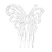 Butterfly Pattern Rhinestone Hair Comb Slide Clip Bridal Wedding Hair Accessory