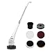 Produktbild Finether elektrische Reinigungsbürste kabelloser Scrubber Lederbürste Schrubben Putzen mit 6 Reinigungszubehör für Wohnzimmer, Badzimmer, Toilette,Fliesen, Fenster, Küche und Auto