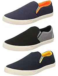 Chevit Men's Synthetic Combo Of 3 Casual Shoes