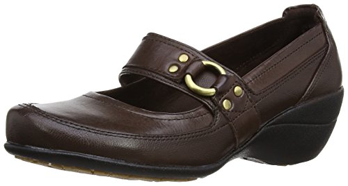 Hush Puppies Womens Kana Mary Jane Flats HW05164 Dark Brown Leather 5 UK, 37.5 EU, 7 US