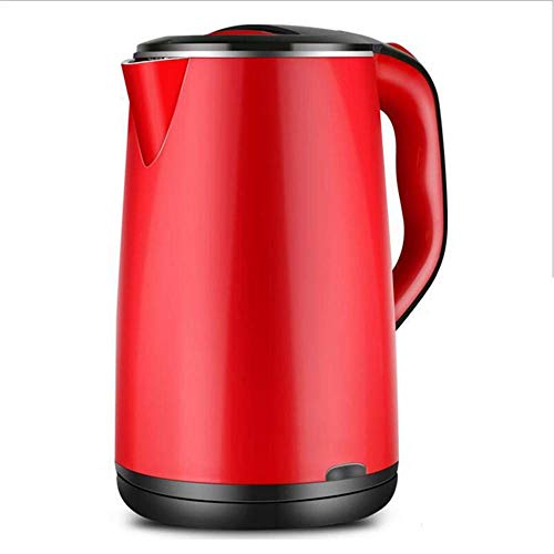 ZLD Bouilloire lectrique, Isolation, Mnage Automatique Hors Tension 304 Bouilloire en Acier Inoxydable, Base De 360 Degrs, Rouge
