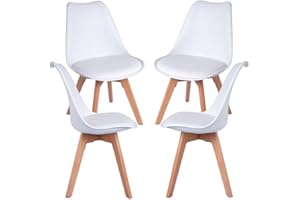 Regalos Miguel - Packs Sillas Comedor - Pack 4 Sillas Synk Basic - Blanco