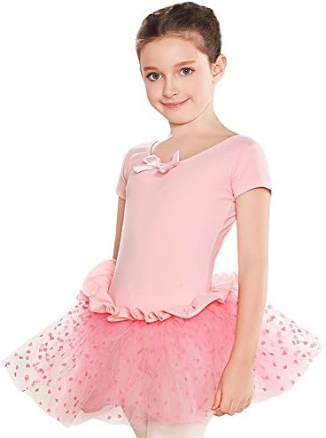 Lisianthus002 Girls' Tutu Gymnastics Leotard Ballet Dress 4-5T Pink
