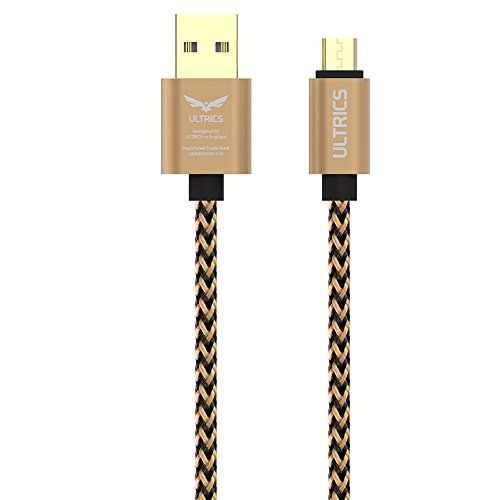 ULTRICS® Micro USB Kabel [30CM – 1FT] Nylon geflochtenes Aufladeeinheits-Kabel Tangle geben Synchronisierungsauflade USB-androides Aufladeeinheits-Blei für Samsung-Galaxie, Sony, Nokia, Microsoft, Motorola, Kindle, Nexus, Huawei, LG, Xiaomi, OPPO – Lebenszeit-Garantie, Geld frei Zurück Garantie - 2