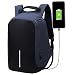 Produktbild suzone Multifunktions-Business Laptop Rucksack Oversized Outdoor-Reise Wandern Schultertasche Rucksack mit USB Lade-Schnittstelle - blau