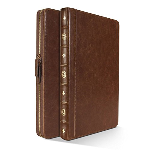 GMYLE Book Case Vintage Für MacBook Air 13 inch / MacBook Pro 13 inch – Braun Classic PU-Leder Sleeve Tasche Hülle (Nicht Fit für Retina Macbook Pro 13) - 3