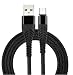 Produktbild TopgadgetsUK Android Ladekabel Nylon Datenkabel Hochgeschwindigkeits-Übertragungsdraht 1M Micro USB Ladekabel mit versilberten Anschlüssen für Sasmung Galaxy S6 Edge