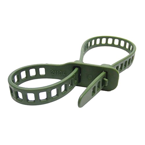 10 Stück Pflanzenbinder, Softbinder, Kabelbinder, Planzenclips, Flexbinder in grün zur Sicherung und Unterstützung von Pflanzen – SET, Kabelbinder:11 x 260 mm - 3