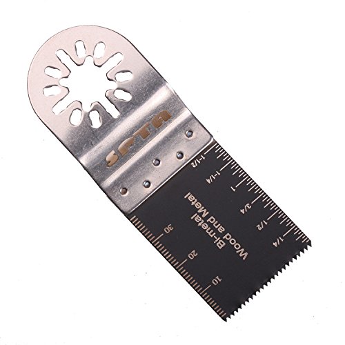 SPTA 14tlg Sägeblätter Sägeblattsortiment Multifunktionswerkzeug Multitool Zubehor für Fein Multimaster und Bosch Black und Decker Genesis Bosch Dremel Ridgid Ryobi Makita Milwaukee Dewalt Chicago Stainley Skil Haussmann Craftsman Multitool - 2