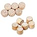 Produktbild iSuperb 12 Stück Stempel Holz Gummistempel Siegel Stempel Unterschrift Muster Wood Stamp Rund Holz Und Gummi (A)