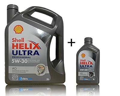 Shell 1 x 5 + 1 x 1 l Shell Helix Ultra AG dexos 2 5 W-30 huile moteur