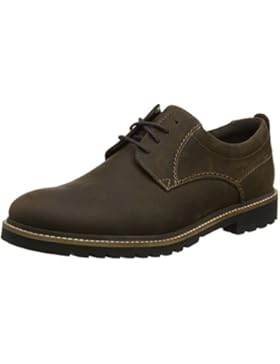 Rockport Herren Marshall Plaintoe Oxford Schnürhalbschuhe, Braun