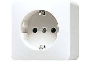 JUNG 620AWW Schuko-Steckdose, Weiß, Aufputz 47 mm, AP 600