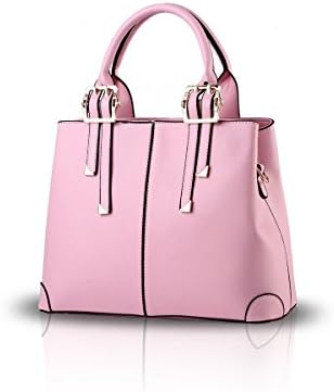 ADOO 2017 New fashion handbag portable shoulder bag casual messenger bag purse for ladies (Pink)