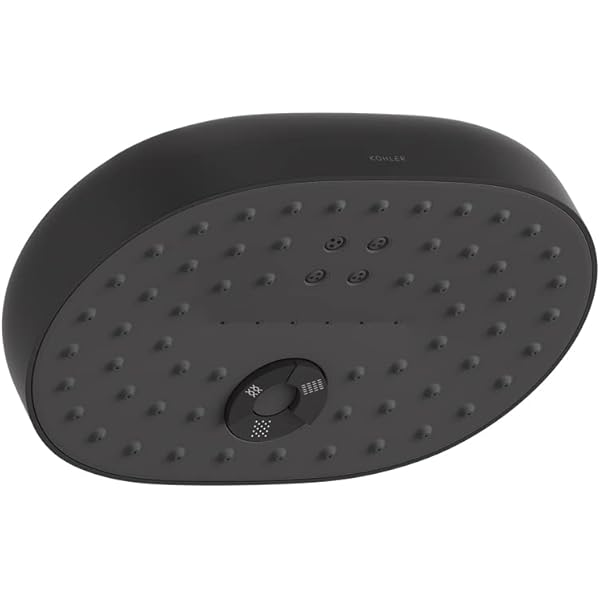 Cabezal De Ducha Moen Voss S6365epbl 6 Rainshower Negro Mate - Venta
