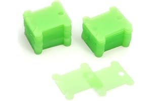 JSKWIKE 100 Pcs Bobinas de Hilo Plástico Hilo Tarjetas Punto Organizadores De Punto Bordar Hilo de Bobina Tarjeta Organizador de Hilo de Punto de Cruz para Manualidades Bordado Costura Color