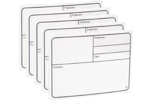 ADAMHALLHARDWARE 5 x Adam Hall 88001 Tour Label Self-Adhesive White 177 x 127 mm - Labelling Production Sign, Pruduction Plate Tourlabel Tourlable