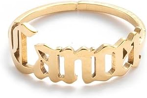 TENGHONG2021 Bague réglable en plaqué or 18 carats avec 12 constellations astrologiques pour femmes, filles, adolescentes, anniversaire, amitié, cadeau exquis, Métal, Aucune pierre précieuse