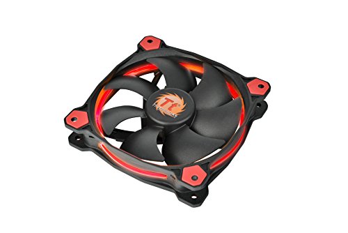 Preisvergleich Produktbild Thermaltake Riing 12 LED Gehäuselüfter schwarz / rot