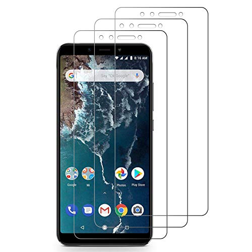 Peloo Protector de Pantalla para Xiaomi Mi A2 [3 Unidades] Cristal Templado para Xiaomi Mi A2 9H Dureza Alta Definicion