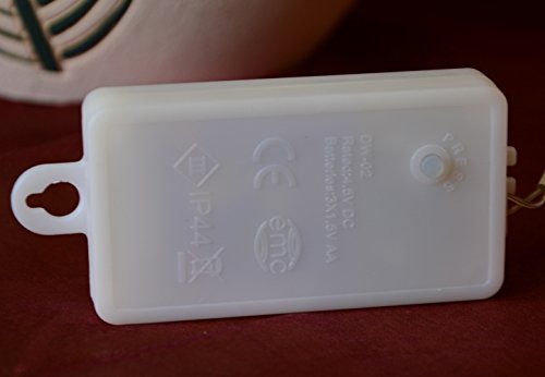 30er LED Lichterkette Aussenbeleuchtung mit Timer Batterie Xmas Weihnachten (warmweiß) - 4