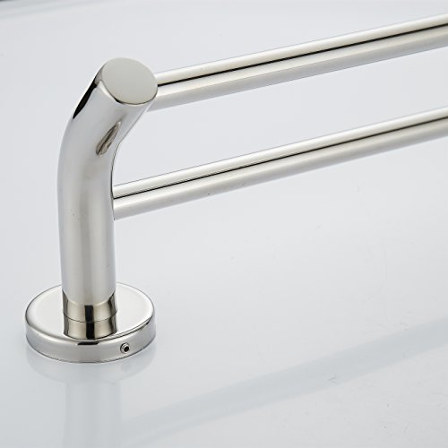 Aothpher- SUS 304 Edelstahl Handtuchhalter, verchromt, 50cm, Wandmontiertes Badezimmer Handtuchhalter & -stangen - 5