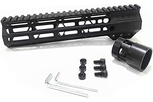 FIRECLUB 7.24" 9.21" 10" 12" 13.5" 15.07" 17" Inch AR15 Free Float for Mlok Compatible Handguard for Hunting Trail Tactical Rifle Scope Mount w Steel Nut
