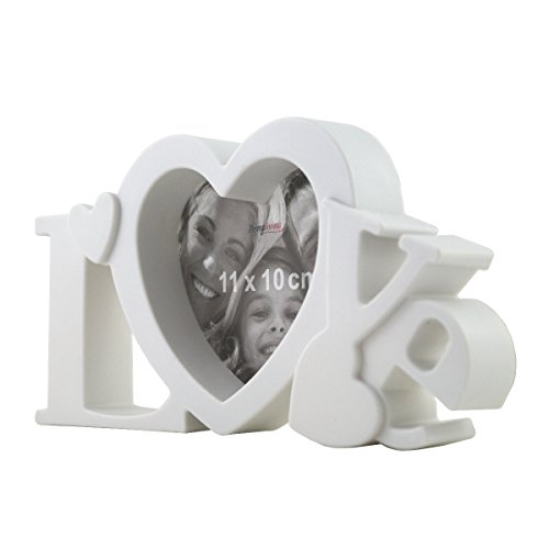 LOVE Bilderrahmen in 3D Optik mit Glasscheibe in Weiß P-336 - 3