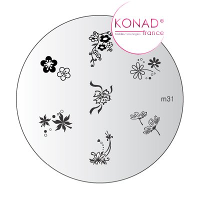 Preisvergleich Produktbild Platte Motivplatte M31 Konad Stamping Nail Art