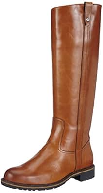 Damen Langschaft Stiefel Leder - Westernstyle Mit Blockabsatz