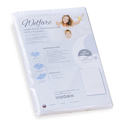 Matratzenschoner / Unterbett 90 x 200 cm | mit Bambusfaser, wasserdicht und atmungsaktiv | 8.000 mmH2O Wassersäule | aqua-textil Welfare 1000676 - 2