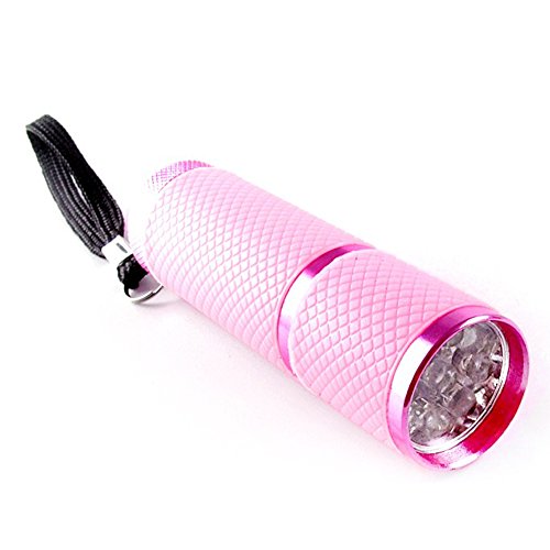 KAIKSO-IN Tragbare Aushärtelampe Taschenlampe 9 LED-Nagel-Trockner für UVgel-Nagellack-