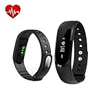 Fitness Tracker,Rixow Bluetooth 4.0 Smart-Sync-Armband, Leben Wasserdicht IP65 Sport Armband Fitnessarmband mit Herzfrequenz / Schrittzähler / Kalorienzähler / Schlaf-Monitor / SMS Anrufe für smartphone