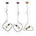 Produktbild 3-Pack Modern Vintage Deckenleuchten Kronleuchter - MOTENT Industrielle Minimalist Ceiling Lampe 120cm verstellbare Höhe aus Eisen Kreativ Hängelampe E27 Lampenfassung Geschenk für Weihnachten Kinderzimmer Schule Bibliothek Cafeteria