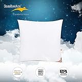 ComfortAce® Fournet 80x80cm Kopfkissen Kissen,Federkissen mit Bezug aus Baumwolle,Kissenfüllung weiße Entenferder,Anti-Milben Waschbar,Weiß MEHRWEG ComfortAce® Fournet 80x80cm Kopfkissen Kissen,Federkissen mit Bezug aus Baumwolle,Kissenfüllung weiße Entenferder,Anti-Milben Waschbar,Weiß MEHRWEG