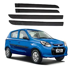 SPEEDOZ Black Car Side Beading/Car Side Garnish/Car Door Garnish/Door Lining for Maruti Suzuki Alto 800 2012-2020 (Set of 4 Pieces)
