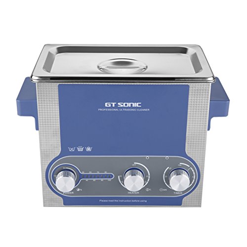 GT, pulitore a ultrasuoni 2 / 3 / 6 / 9 / 13 / 20 / 27 L. Potenza di riscaldamento, timer regolabile, serbatoio inossidabile, 3L