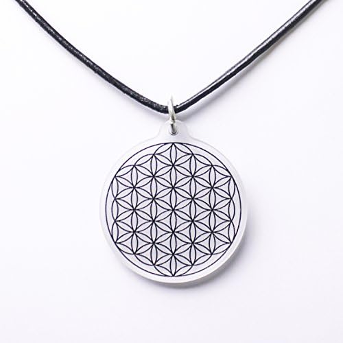 Flower of Life Pendant (Ø 3cm) Esoteric Jewellery for Meditation and Yoga - transparent