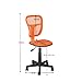 Coavas Comfortable Mesh Back and Seat Office Desk Swivel Chairs (orange)