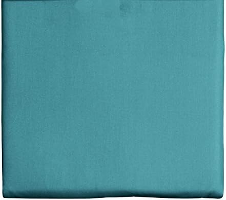 GlamptexEssentials Flat Sheet Poly Cotton Single, Double, King, Super King Flat Bed Sheet (King, Teal)