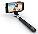 LipiWorld Selfie Stick With AUX Wire to Click For iPhone and Android Pocket Size Selfie Stick (Black) RS.189.00